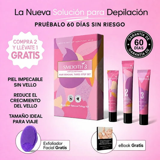 Kit de Depilacion 3 Pasos Smooth 3