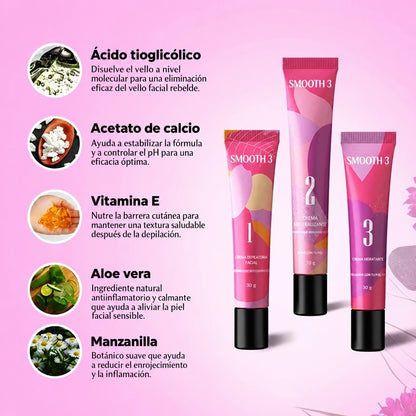 Kit de Depilacion 3 Pasos Smooth 3