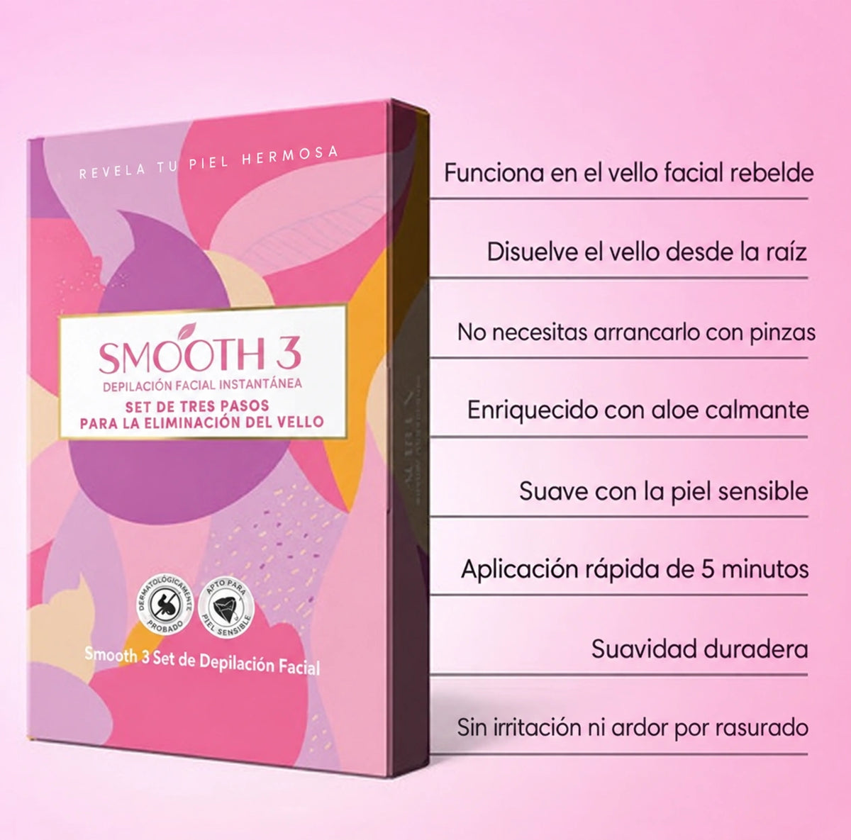 Kit de Depilacion 3 Pasos Smooth 3